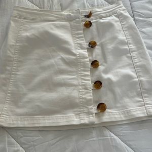 White Free People skirt